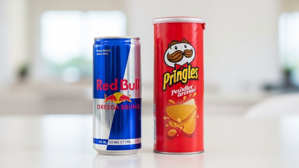 Red Bull vs Pringles Can