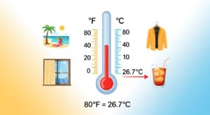 80 Degrees Fahrenheit in Celsius