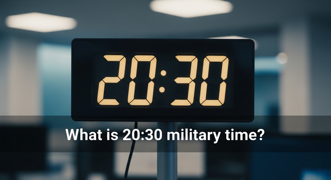 What Is 20:30 Military Time?