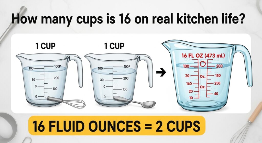 Cups Is 16 Fluid Ounces
