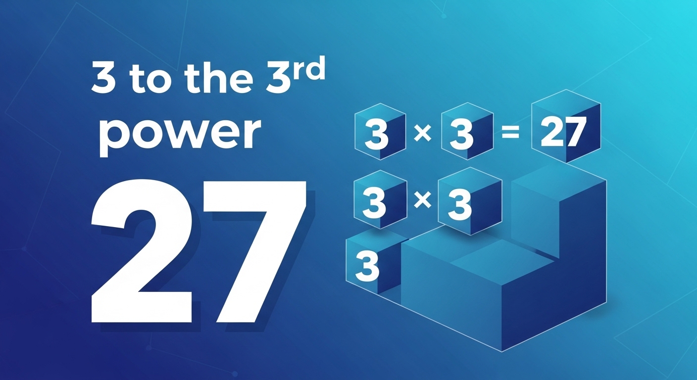 3 to the 3rd power?