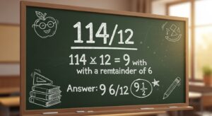What Is 114/12 as a Mixed Number?