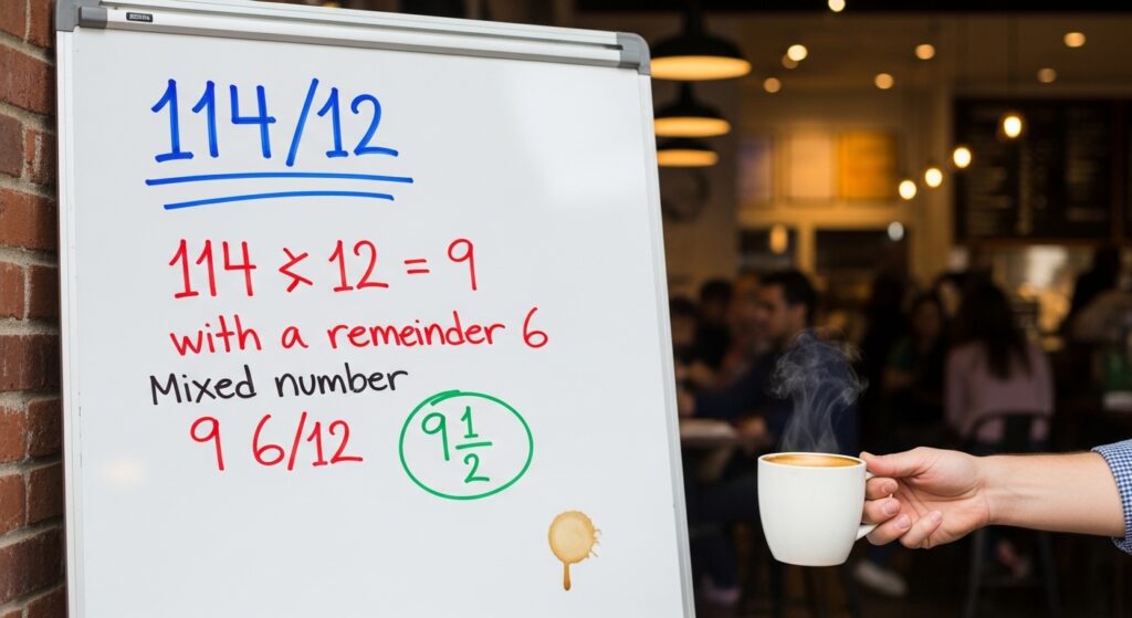 114/12 as a Mixed Number