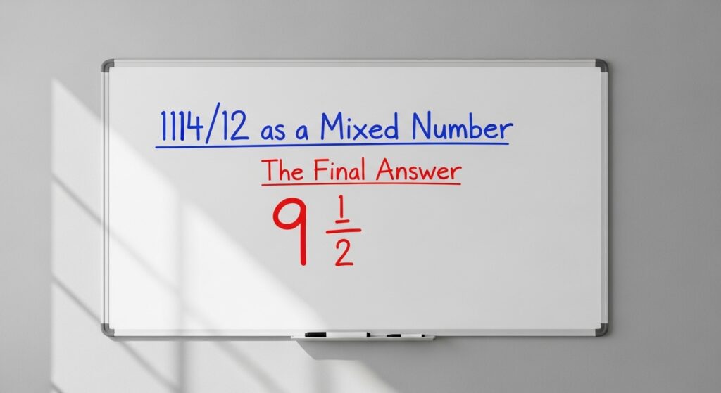 114/12 as a Mixed Number