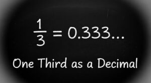 What is 1/3 as a Decimal?