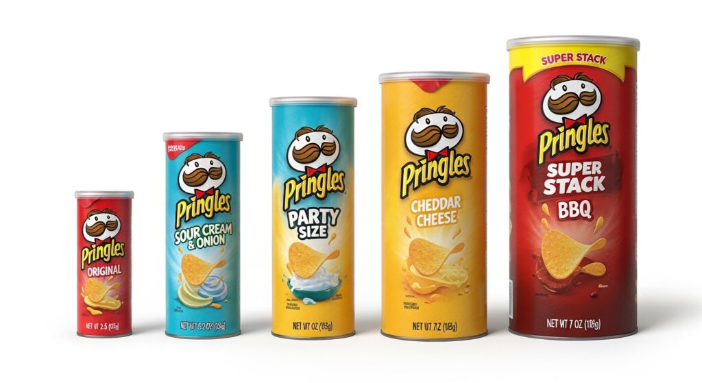 Pringles Packaging Sizes