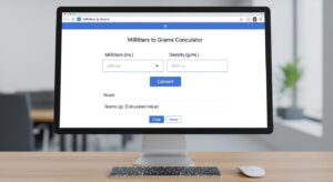 Milliliters to Grams