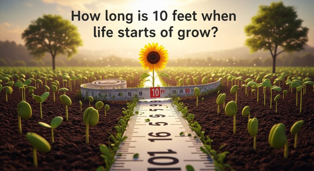 10 Feet When Life Starts to Grow?